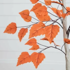 4ft. Autumn Paper Birch Artificial Fall Tree