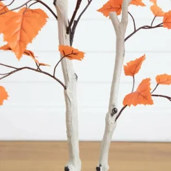 4ft. Autumn Paper Birch Artificial Fall Tree