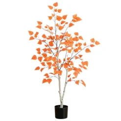 4ft. Autumn Paper Birch Artificial Fall Tree