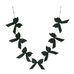 6ft. Black Bow Garland by Ashland®