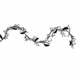 5.6ft. Black Branch & Bats LED Garland String Lights by Ashland®