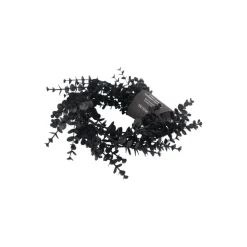 5ft. Black Eucalyptus Leaf Coiled Garland by Ashland®
