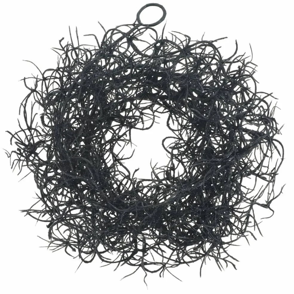 5ft. Black Glitter Spanish Moss Coiled Garland by Ashland®
