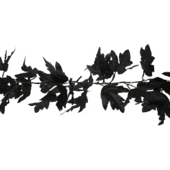 5.3ft. Black Leaf LED String Lights Garland by Ashland®