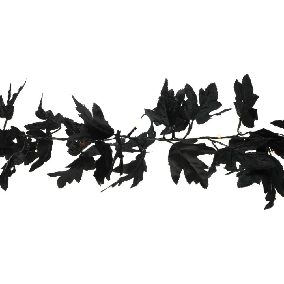 5.3ft. Black Leaf LED String Lights Garland by Ashland®