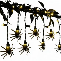 6ft. Black Spider & Light Icicle String Lights by Ashland®