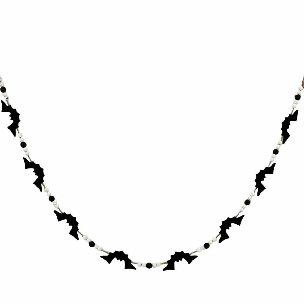 6ft. Black & White Bead & Bat Garland by Ashland®