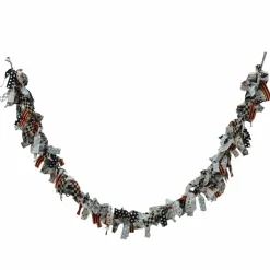 6ft. Black & White Fabric Garland by Ashland®