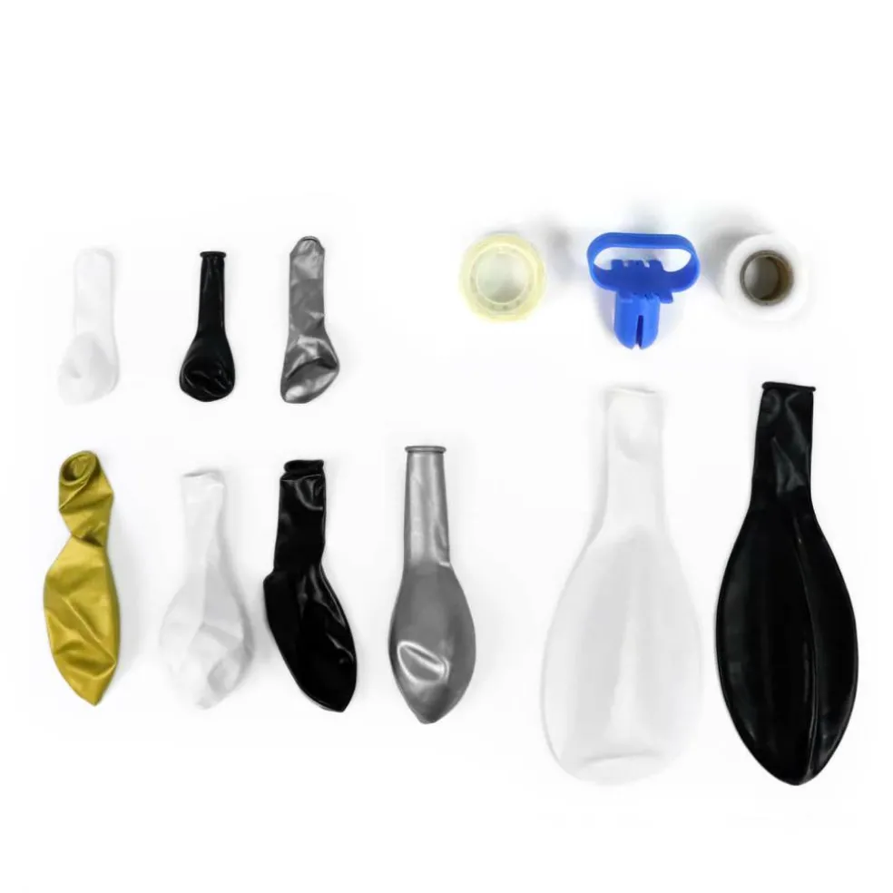 10ft. Black, White, Gray & Gold Balloon Garland by Celebrate It™