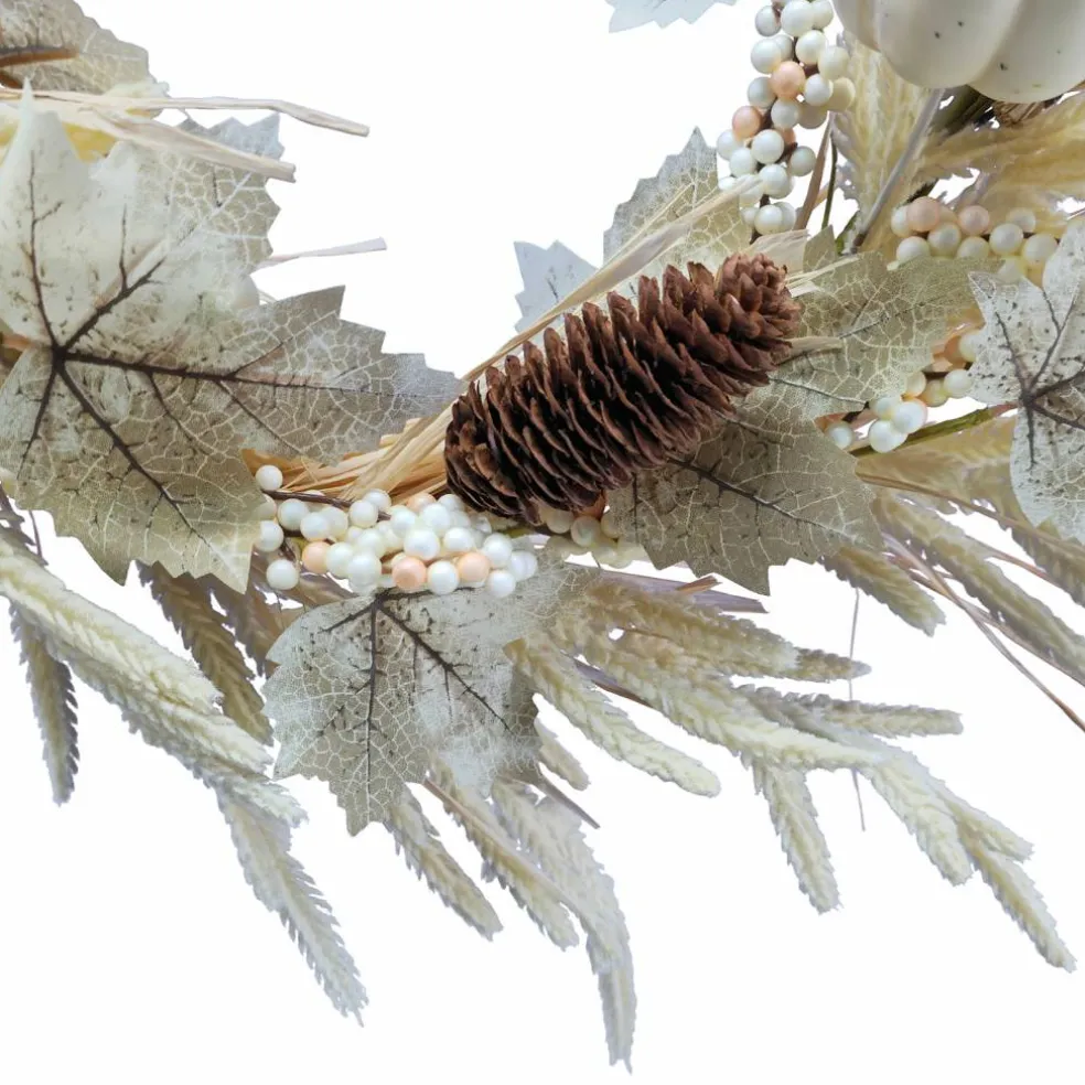6ft Cream Pumpkin & Pinecone Garland by Ashland®
