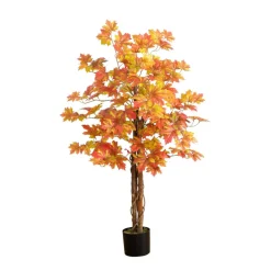 4ft. Deluxe Potted Artificial Autumn Maple Tree