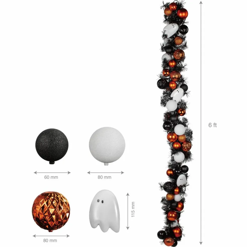 6ft. Ghost & Ball Garland by Ashland®