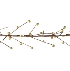 5ft. Gold Berry Branch LED Garland String Lights by Ashland®