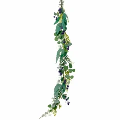 5ft. Green and Purple Eucalyptus Spring Garland