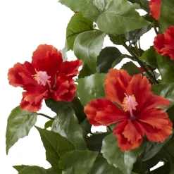 3ft. Hibiscus Topiary Plant in Decorative Planter