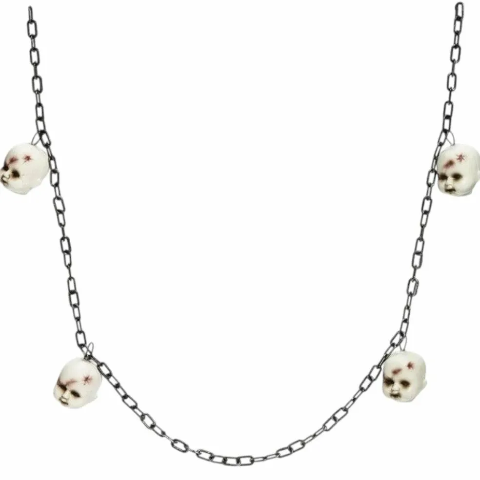 5 Ft. 2 In. Doll Head Halloween Garland