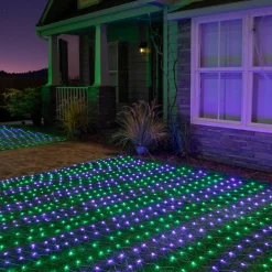 12.25ft. LED LightShow® Green & Purple LED Wicked Web by Ashland®