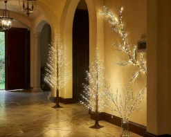 6FT LED Willow Vine Fairy Lights – 120 Warm White Plug-In Branch Garland, Brown Artificial Twig Light String for Indoor/Outdoor Home, Fireplace, Wall, Christmas & Holiday Decor