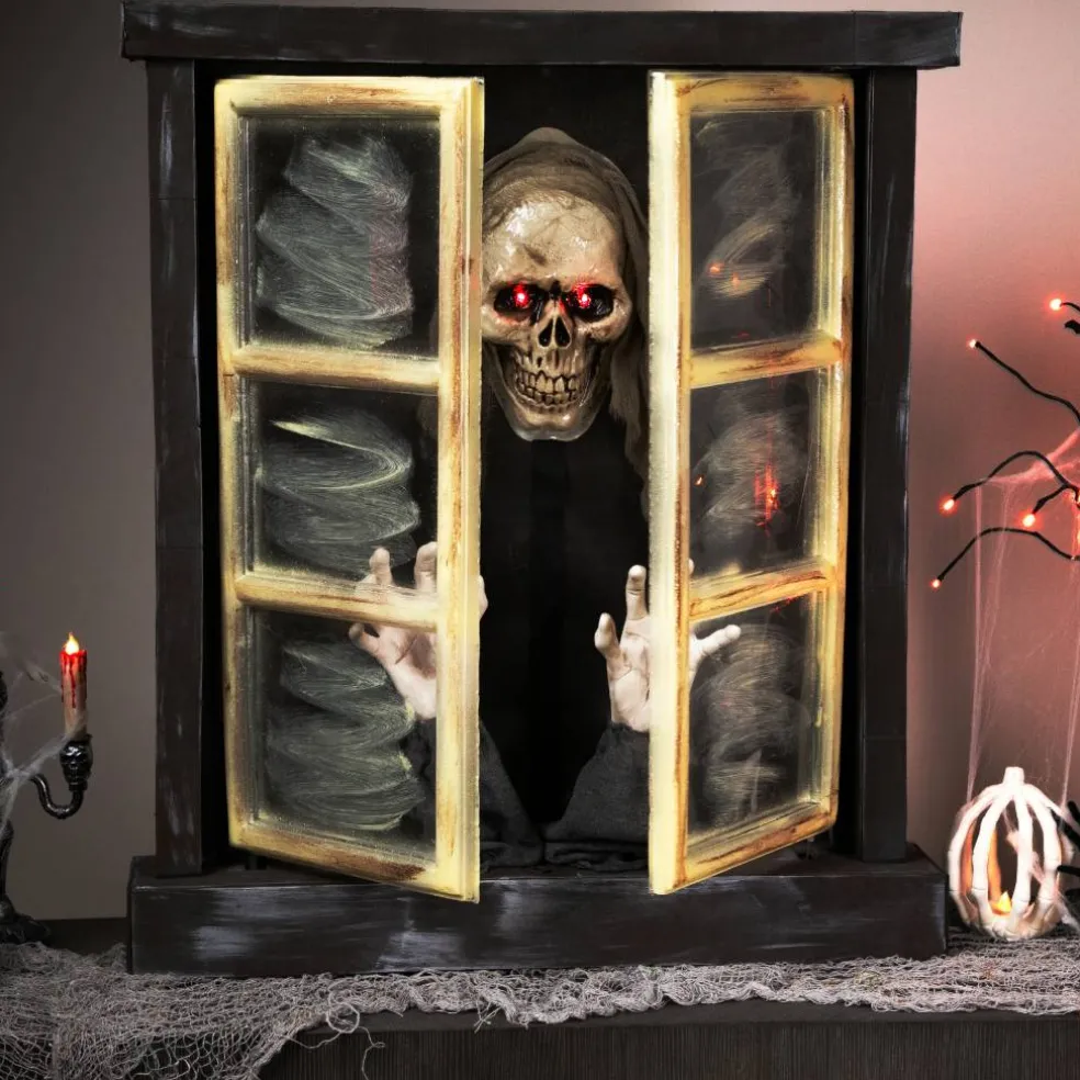 2.5ft. Lighted & Animated Opening Window Halloween Décor