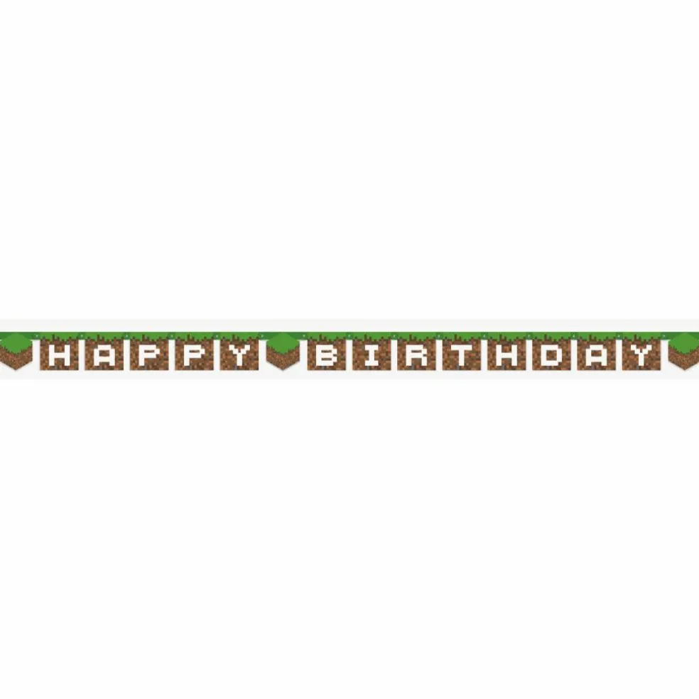 8ft. Minecraft Birthday Banner