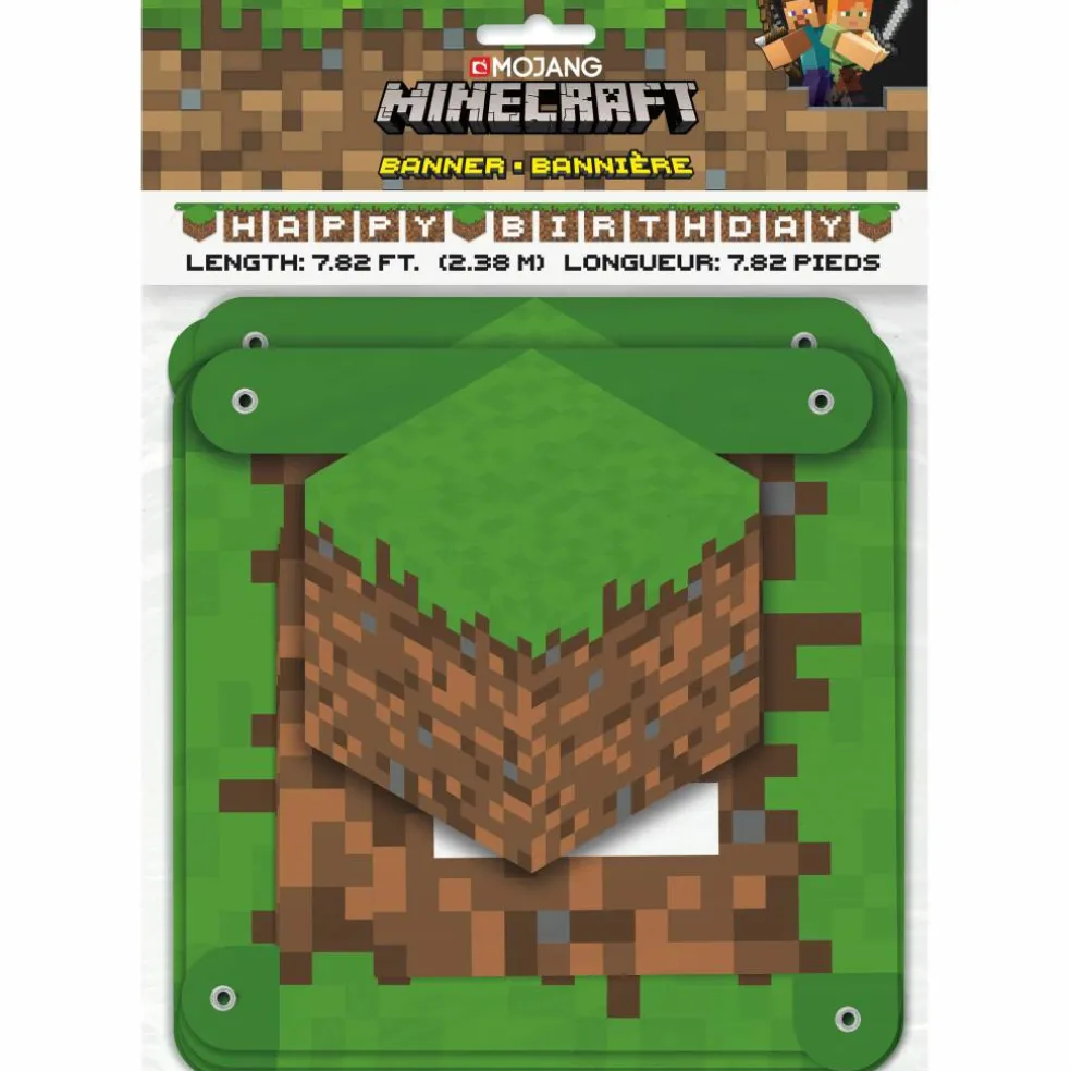 8ft. Minecraft Birthday Banner