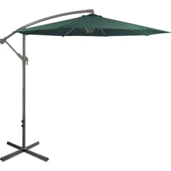 10ft. Offset Outdoor Patio Umbrella with Hand Crank