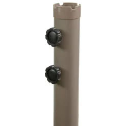10ft. Offset Outdoor Patio Umbrella with Hand Crank