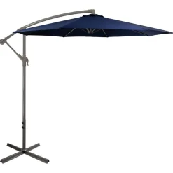 10ft. Offset Outdoor Patio Umbrella with Hand Crank