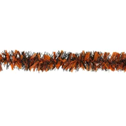 50ft. Orange & Black Halloween Tinsel Garland