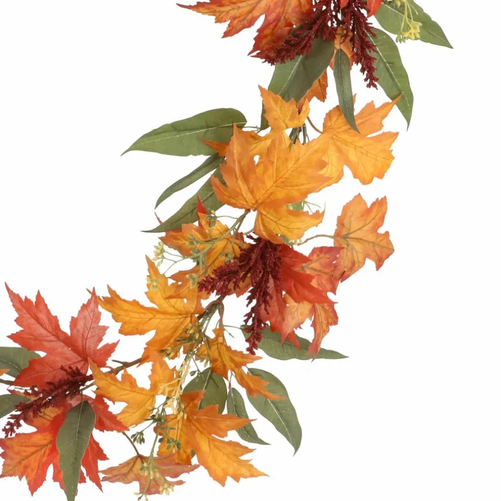 6ft. Orange Maple Leaf Garland by Ashland®