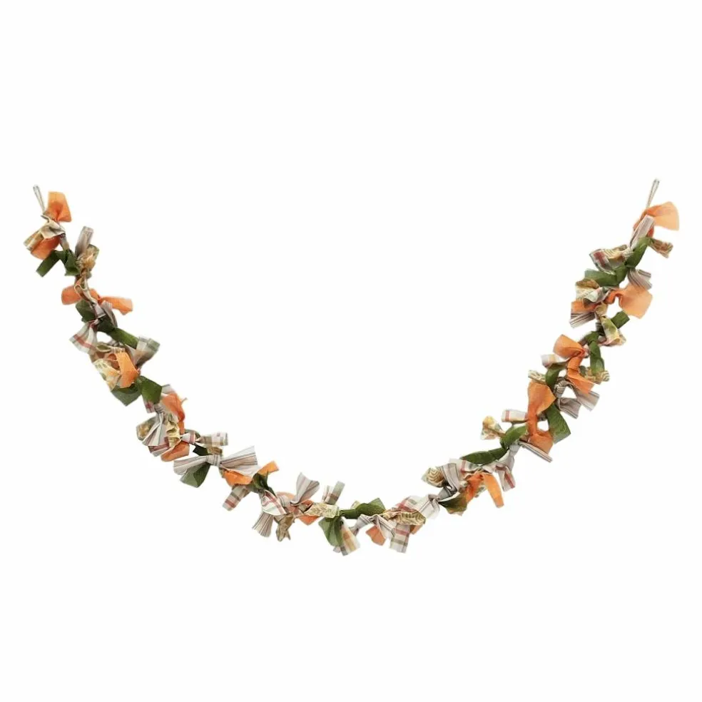 6ft. Orange Mix Fabric Garland by Ashland®