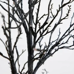 4ft. Orange & Purple LED Pre-Lit Halloween Deluxe Black Twig Artificial Fall Tree