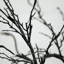 5ft. Orange & Purple LED Pre-Lit Halloween Deluxe Black Twig Artificial Fall Tree