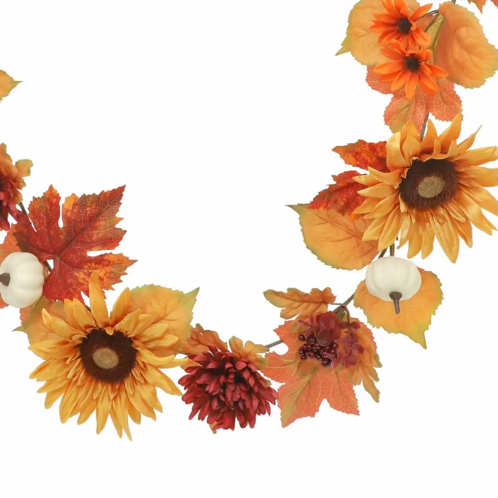6ft. Orange Sunflower Mix Garland by Ashland®