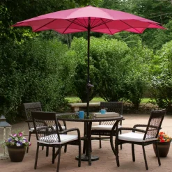 8.85ft. Outdoor Patio Lotus Umbrella