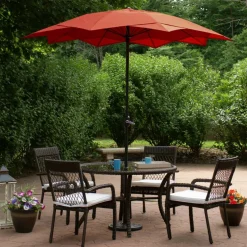 8.85ft. Outdoor Patio Lotus Umbrella
