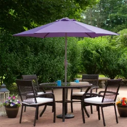 7.5ft. Outdoor Patio Market Umbrella with Hand Crank