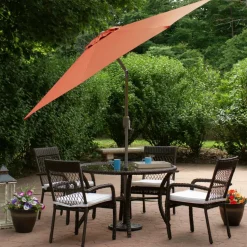 9ft. Outdoor Patio Market Umbrella with Hand Crank & Tilt