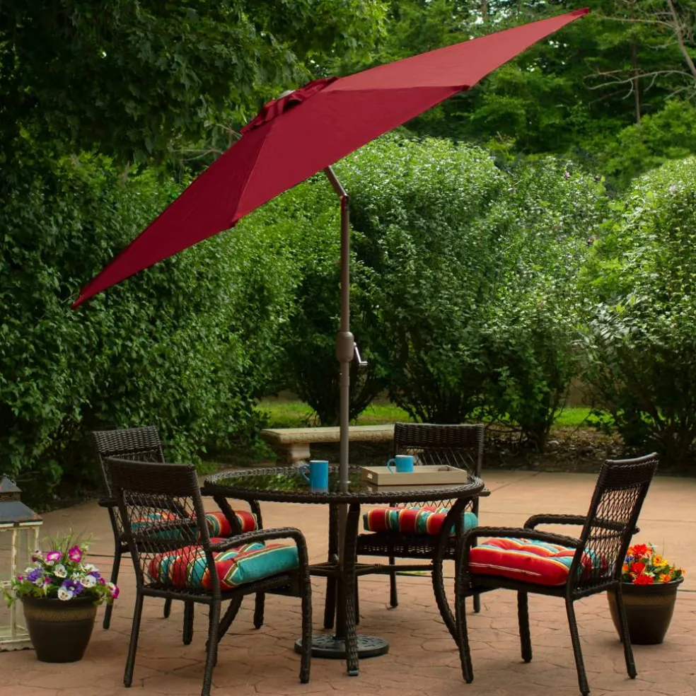 9ft. Outdoor Patio Market Umbrella with Hand Crank & Tilt