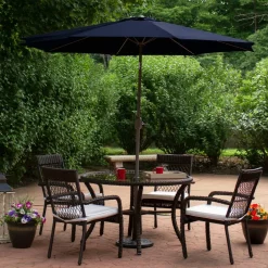 9ft. Outdoor Patio Market Umbrella with Hand Crank & Tilt