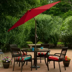 9ft. Outdoor Patio Market Umbrella with Hand Crank & Tilt
