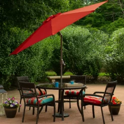 9ft. Outdoor Patio Market Umbrella with Hand Crank & Tilt