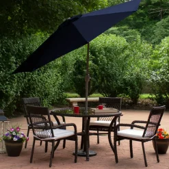9ft. Outdoor Patio Market Umbrella with Hand Crank & Tilt