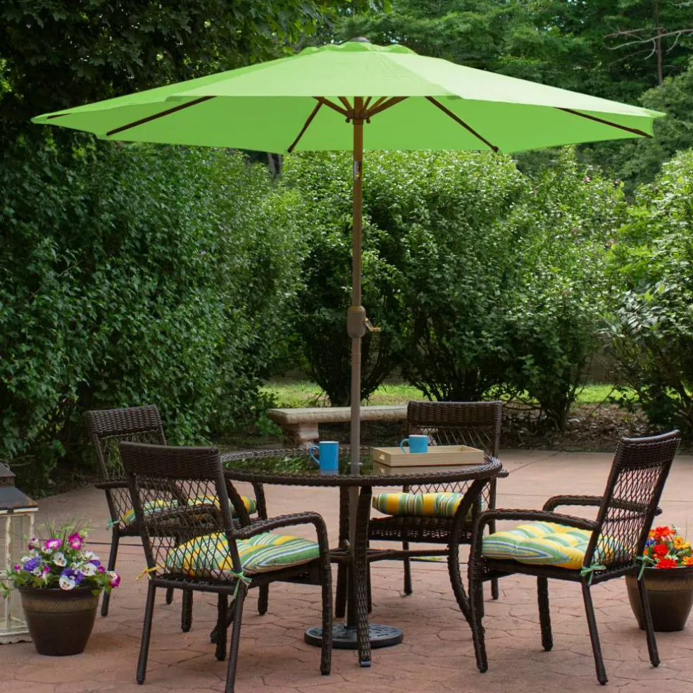 9ft. Outdoor Patio Market Umbrella with Hand Crank & Tilt