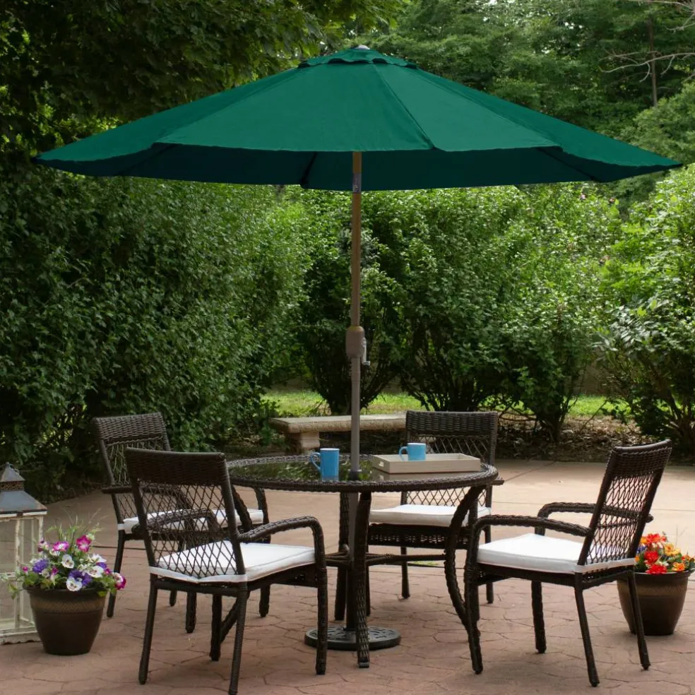 9ft. Outdoor Patio Market Umbrella with Hand Crank & Tilt