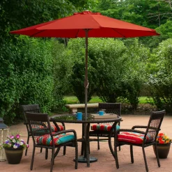 9ft. Outdoor Patio Market Umbrella with Hand Crank & Tilt