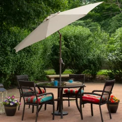 9ft. Outdoor Patio Market Umbrella with Hand Crank & Tilt