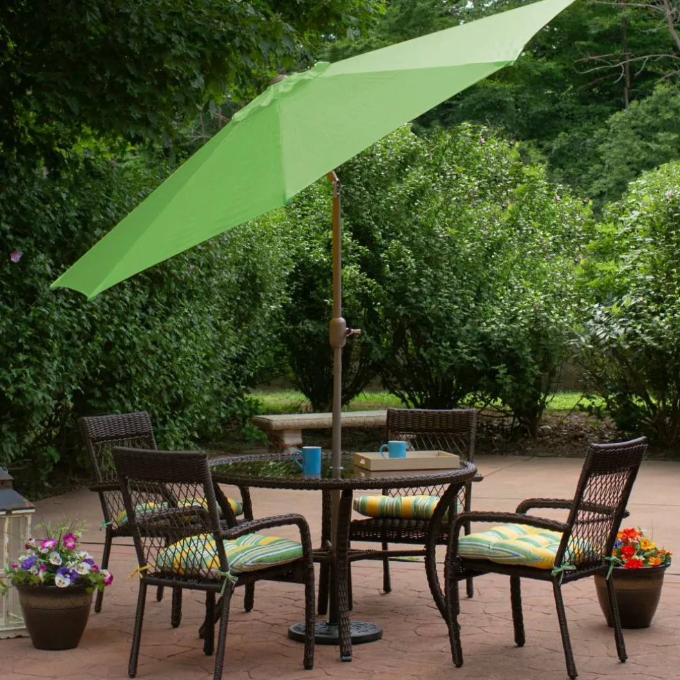 9ft. Outdoor Patio Market Umbrella with Hand Crank & Tilt