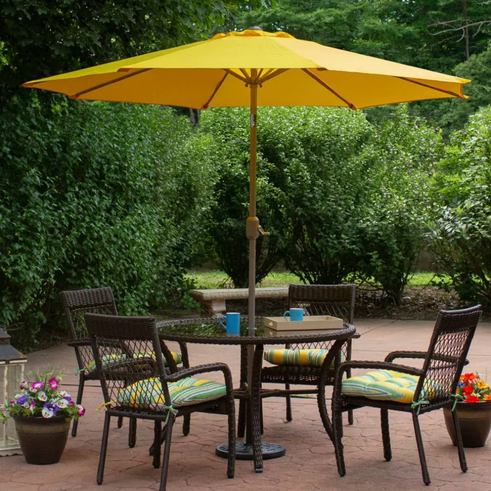 9ft. Outdoor Patio Market Umbrella with Hand Crank & Tilt
