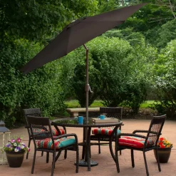 9ft. Outdoor Patio Market Umbrella with Hand Crank & Tilt